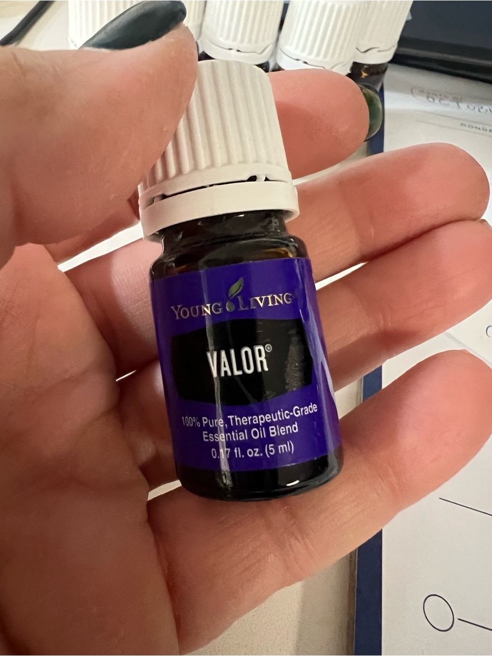 Young Living Valor Essential Oil ā Purple and Black Bottle